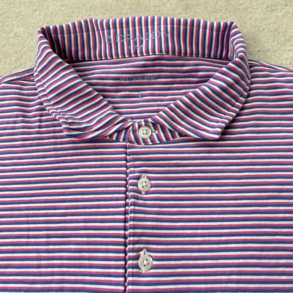 B Draddy Sport Polo Shirt Mens Large Green President Cup Medinah Country Club